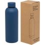 Spring 500 ml RCS certificeret recycled rustfrit stål kobbervakuumisoleret flaske Blå
