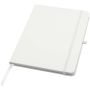 Teak A5 genvunden hardcover notesbog med linjerede sider Hvid