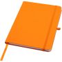 Teak A5 genvunden hardcover notesbog med linjerede sider Orange