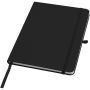 Teak A5 genvunden hardcover notesbog med linjerede sider Ensfarvet sort