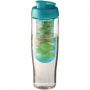 H2O Active® Tempo 700 ml drikkeflaske med fliplåg & infuser Turkis