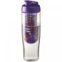 H2O Active® Tempo 700 ml drikkeflaske med fliplåg & infuser Transparent