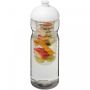 H2O Active® Base 650 ml drikkeflaske med kuppelformet låg & infuser Hvid