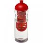 H2O Active® Base 650 ml drikkeflaske med kuppelformet låg & infuser Rød