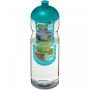 H2O Active® Base 650 ml drikkeflaske med kuppelformet låg & infuser Turkis