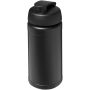 Baseline 500 ml genvundet vandflaske med fliplåg Sort