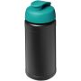 Baseline 500 ml genvundet vandflaske med fliplåg Sort