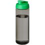 H2O Active® Eco Vibe 850 ml vandflaske med fliplåg Trækul