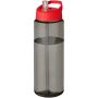 H2O Active® Eco Vibe 850 ml vandflaske med låg med drikketud  Grå