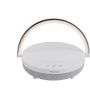 Prixton 4-i-1 10W Bluetooth®-højttaler med LED-lys og trådløs opladningsbase Hvid