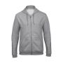 HOODED FULL ZIP SWEAT UNISEX grey heather