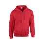 FULL ZIP HOODED SWEAT 18600 red