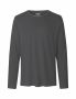 Langærmet herre T-shirt Charcoal