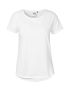 T-shirt med rulleærmer til kvinder Hvid