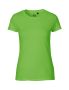 T-shirt i pasform til kvinder Lime