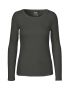 Langærmet T-shirt til kvinder Charcoal