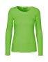 Langærmet T-shirt til kvinder Lime