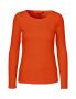 Langærmet T-shirt til kvinder Orange