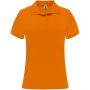 Monzha kortærmet sports polo til kvinder Fluor Orange