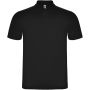 Austral kortærmet unisex polo Ensfarvet sort