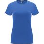 Capri kortærmet t-shirt til kvinder Riviera Blue