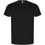 Golden kortærmet t-shirt til mænd Ensfarvet sort
