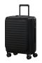 Restackd Udvidbar kuffert m/ 4 hjul og frontlomme 55cm Sort