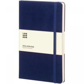 Moleskine Classic L hardcover notesbog - linjeret Blå