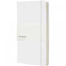 Moleskine Classic L hardcover notesbog - linjeret Hvid