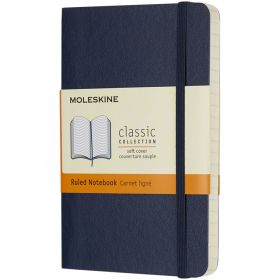 Moleskine Classic PK softcover notesbog - linjeret Safirblå