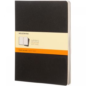 Moleskine Cahier Journal XL - linjeret Sort