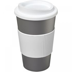 Americano® 350 ml isoleret krus med grip Sølv