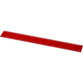 Refari 30 cm lineal i genvundet plast Rød