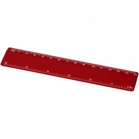 Renzo 15 cm plastiklineal Rød