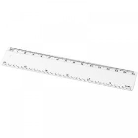Renzo 15 cm plastiklineal Hvid