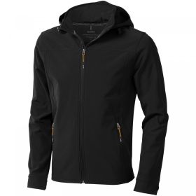 Langley softshell jakke Ensfarvet sort