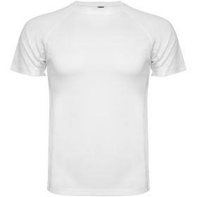 Montecarlo kortærmet sports t-shirt til børn Hvid