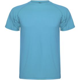 Montecarlo kortærmet sports t-shirt til børn Turkis