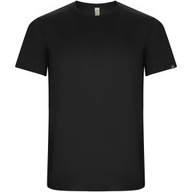 Imola kortærmet sports t-shirt til børn Ensfarvet sort