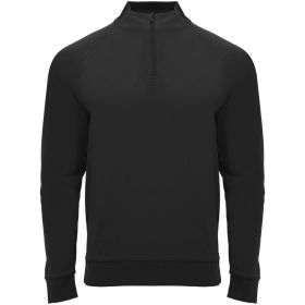 Epiro langærmet sweatshirt med kvart lynlås til børn Sort