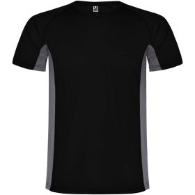 Shanghai kortærmet sports t-shirt til børn Ensfarvet sort