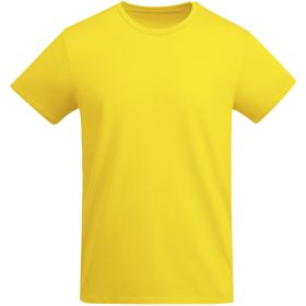 Breda kortærmet t-shirt økologisk bomuld til børn Gul