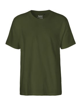 Klassisk t-shirt til mænd Mørkegrønn