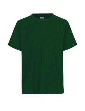 Almindelig T-shirt Flaskegrøn