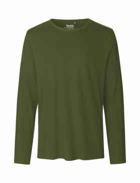 Langærmet herre T-shirt Mørkegrønn