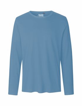 Langærmet herre T-shirt Lyseblå