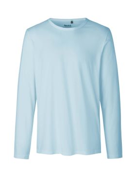 Langærmet herre T-shirt Lyseblå