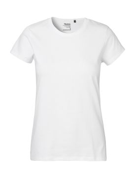 Klassisk T-shirt til kvinder Hvid