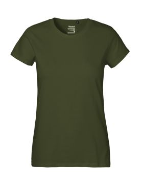 Klassisk T-shirt til kvinder Mørkegrønn