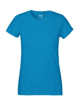 Klassisk T-shirt til kvinder Turkis